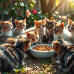 fremde katzen füttern